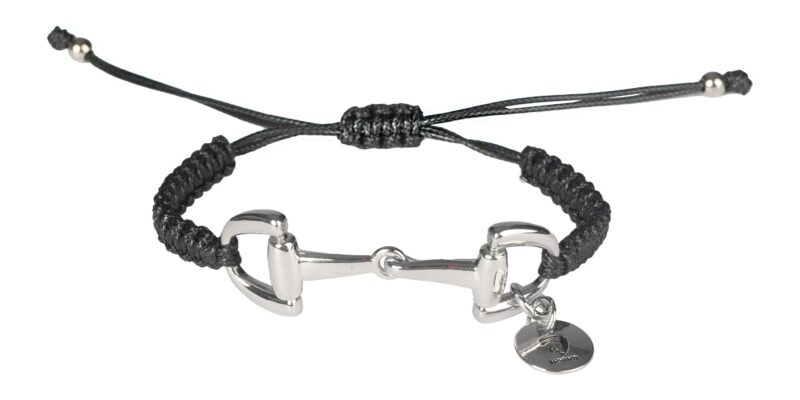 náramek-udidlo černo-stříbrný